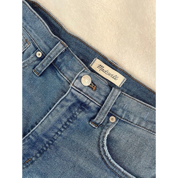Madewell 10” high rise skinny crop jeans 29 faded and distressed - Picture 3 of 12